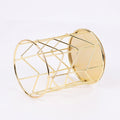 Golden Pen Holder Rose Gold Office Supplies Multifunctional Iron Art Pen Holder Makeup Brush Holder