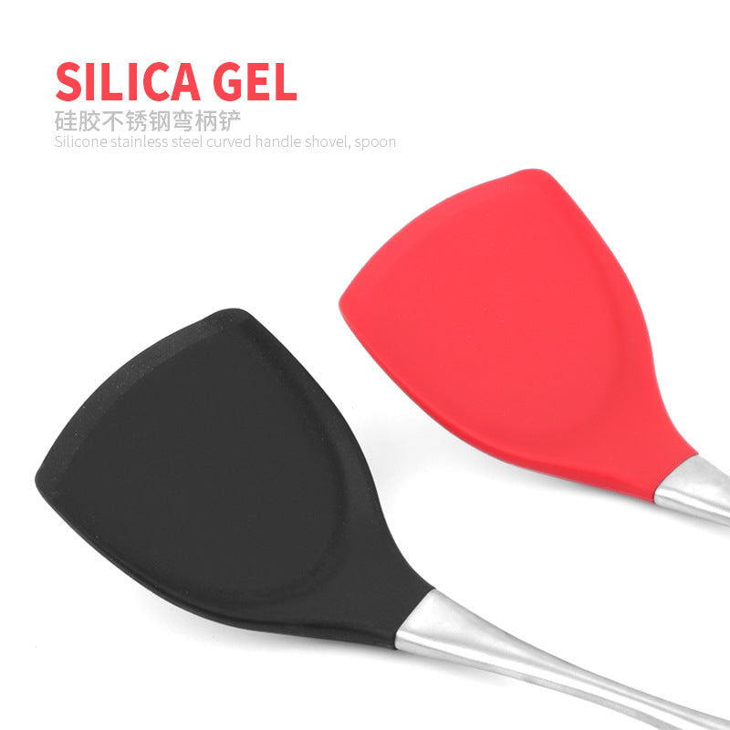 Stainless Steel Handle Non-stick Spatula Cooking Spatula Non-stick Silicone Spatula