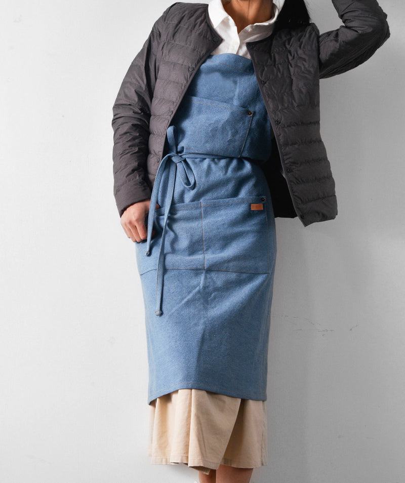 Denim Korean Style Halter Apron Sleeveless