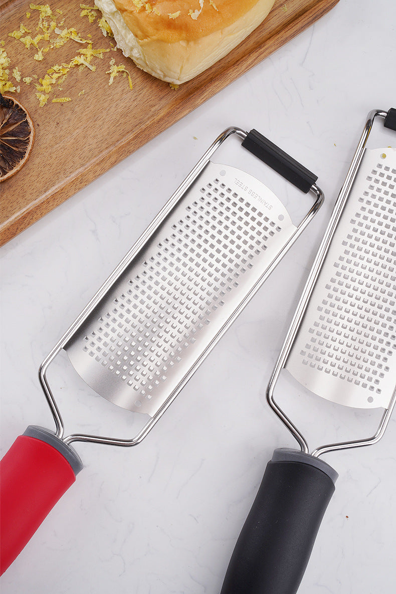 Cheese Grater & Zester Sharp Stainless Steel Blade, Protective Cover and Cleaning brush, Dishwasher Safe