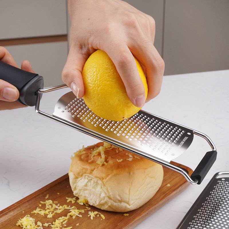 Cheese Grater & Zester Sharp Stainless Steel Blade, Protective Cover and Cleaning brush, Dishwasher Safe