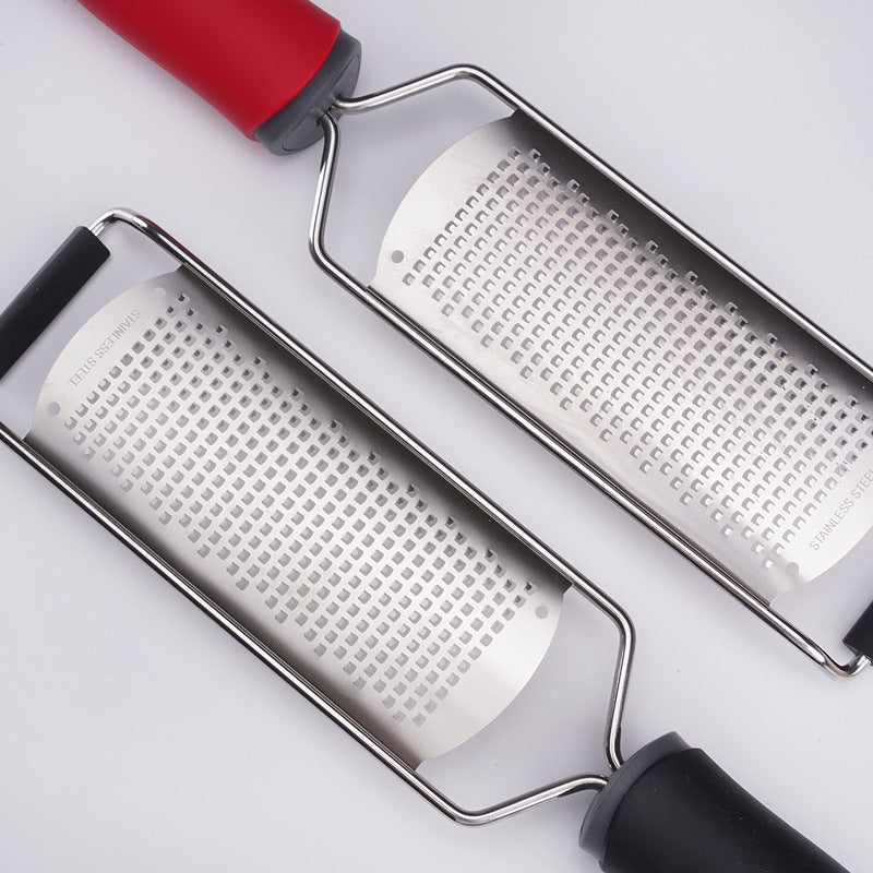 Cheese Grater & Zester Sharp Stainless Steel Blade, Protective Cover and Cleaning brush, Dishwasher Safe