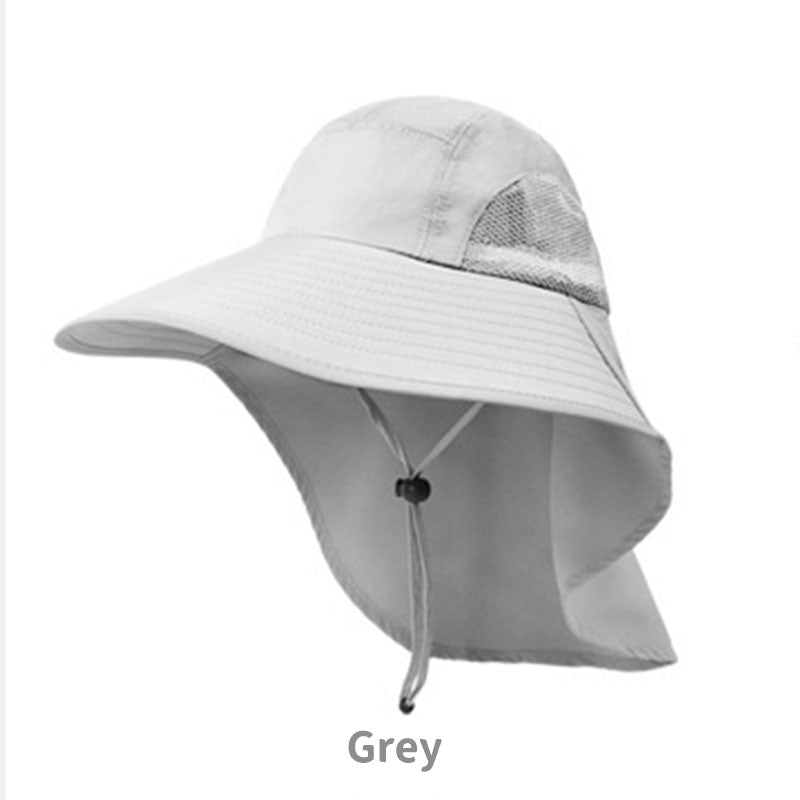 Summer sunshade fisherman hat outdoor mountaineering fishing sunscreen hat neck guard big brim men's hat