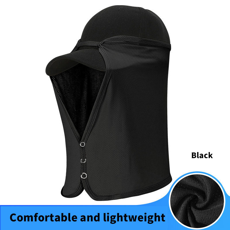 UV Sun Protection Neck Drape Adjustable Face Covering for Outdoor Fishing - Unisex