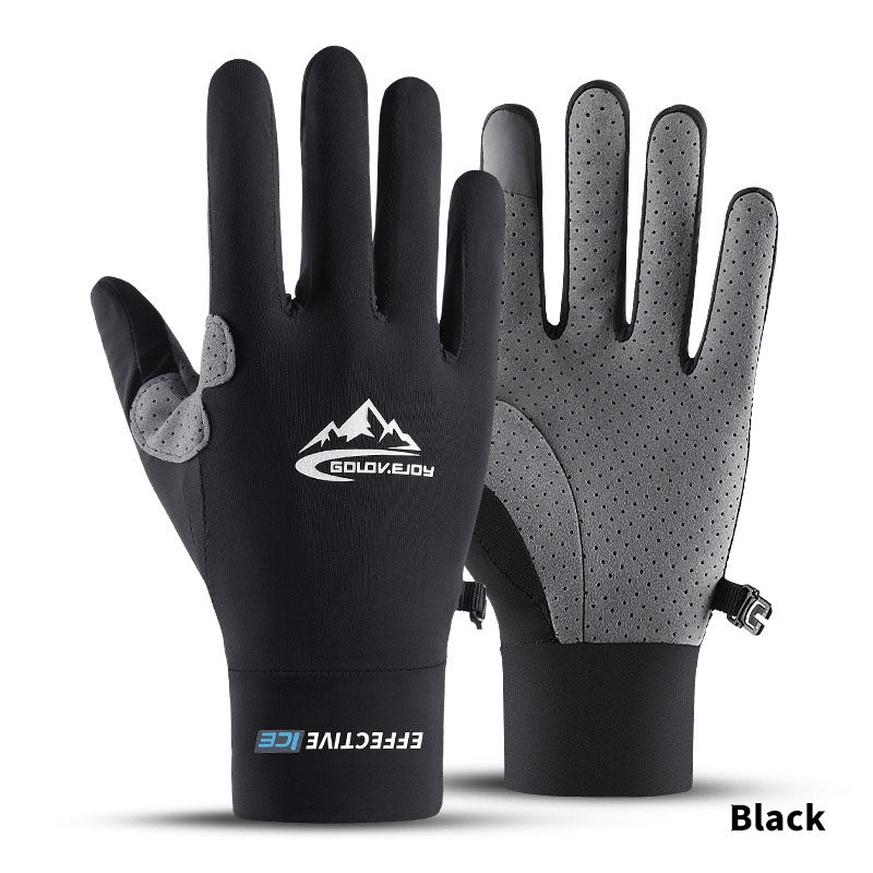 Cooling Cycling Gloves Full Finger Touch Screen for Women Men Breathable Non-Slip Motorcycle Mountain Bike Riding Gloves