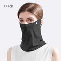 UPF50+ Summer Ice Silk Sunscreen Mask Sun Protection UV Protection Quick Dry Neck Cover Cold Face Protection Neck Hanging Ear Bandana for Women