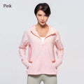 UPF 50+ UV Sun Protection Women's Clothing Zip Up  with Pocket Hoodie Long Sleeve Fishing Running Hiking Jacket Outdoor