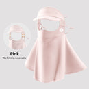 Summer Ice Silk Sunscreen Face Mask Full Face Female Frontal Neck UV Mask Removable Brim Face Kini