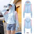 Womens UPF 50+ Cooling UV Protection Clothing Hooded Sun Protective Jacket Long Sleeve for Summer