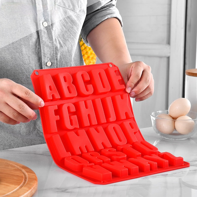 Alphabet Silicone Mold Cake Baking Utensils DIY Ice Tray